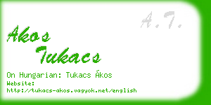 akos tukacs business card