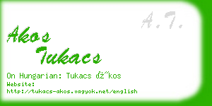 akos tukacs business card